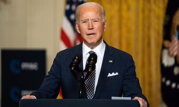 Tổng thống Joe Biden đưa ra thông điệp kêu gọi các đồng minh phối hợp đối phó với các thách thức từ Trung Quốc và Nga - Ảnh: Getty