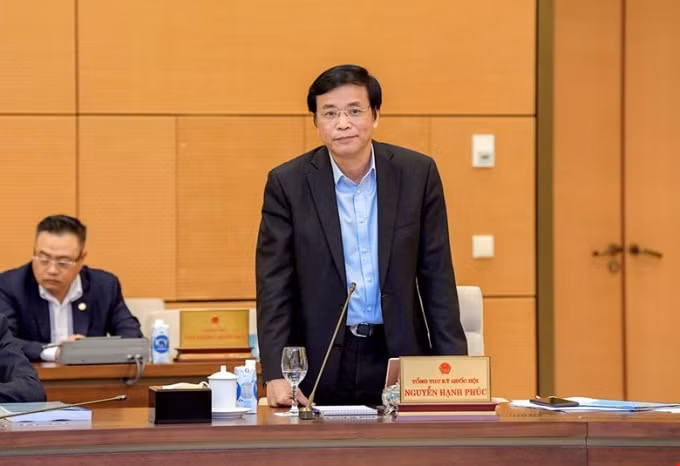 Tổng thư ký Quốc hội Nguyễn Hạnh Phúc.