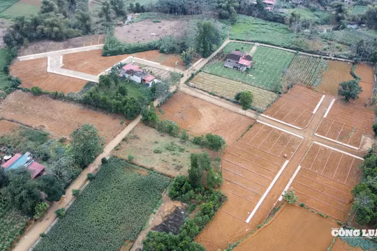 Những khu đất nền được Công ty Việt Long tự nhận là chủ đầu tư tại xã Thúy Sơn, huyện Ngọc Lặc cũ (nay là xã Ngọc Lặc) - Ảnh: Minh Thiên.