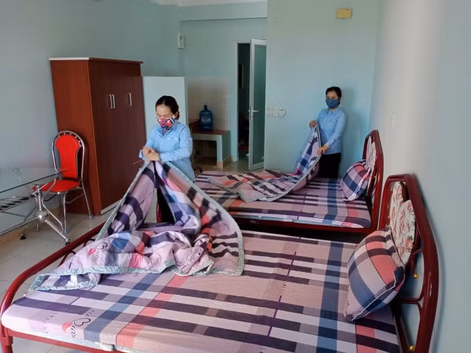 Phòng ở tại khu tập thể CT1 Vạn Tường