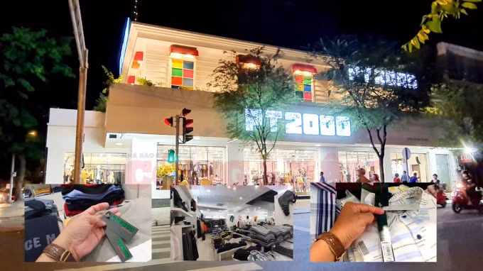Tại cửa hàng thời trang PT 2000 ở 137A Hai Bà Trưng; 153AB Nam kỳ khởi nghĩa, phường 6, quận 3, TP. HCM - phóng viên phát hiện các sản phẩm bày bán không thực thi gắn dấu hợp quy CR! (Ảnh: Chính Kỳ)