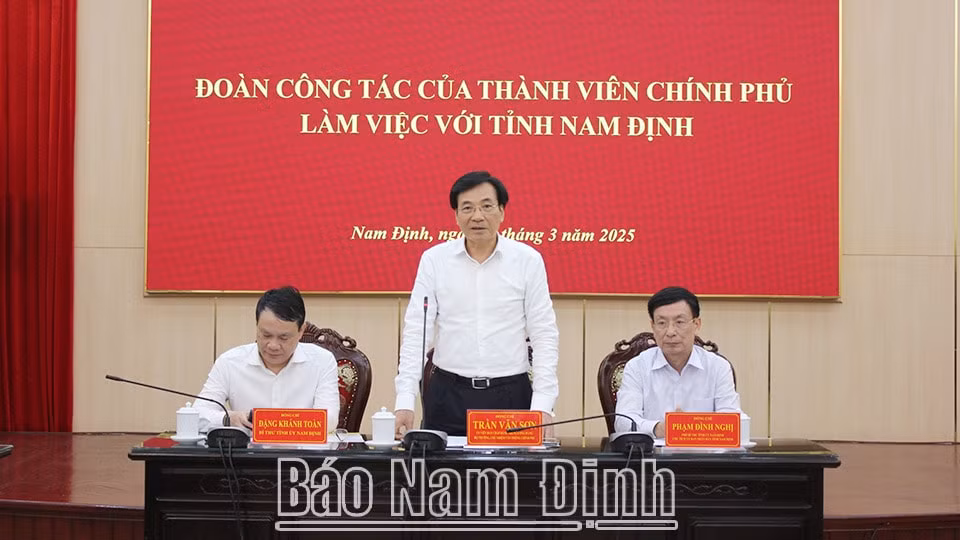 bo truong chu nhiem van phong chinh phu tran van son lam viec voi tinh nam dinh hinh 2