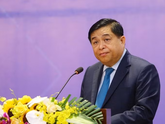 Bộ trưởng Bộ Kế hoạch và Đầu tư Nguyễn Chí Dũng phát biểu khai mạc Diễn đàn. Ảnh: Hồng Hạnh