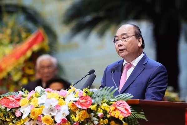 Thủ tướng Chính phủ Nguyễn Xuân Phúc phát biểu tại Đại hội
