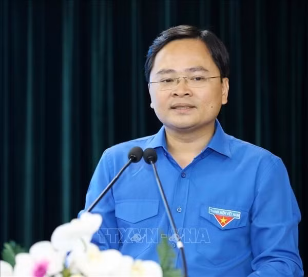 Ông Nguyễn Anh Tuấn, Bí thư thứ Nhất Trung ương Đoàn Thanh niên Cộng sản Hồ Chí Minh. Ảnh: TTXVN
