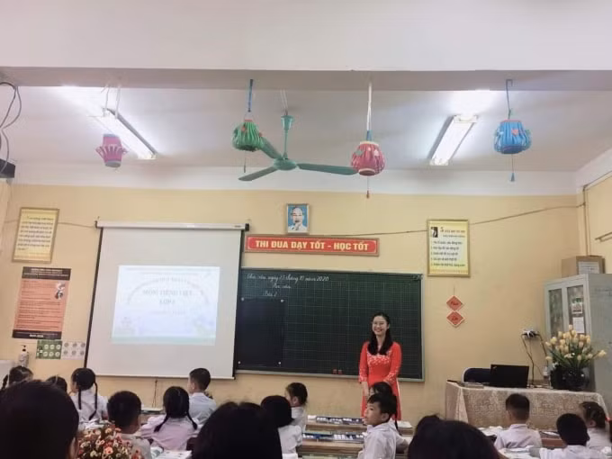 Phong trào thi đua dạy và học luôn được trường TH Tả Thanh Oai chú trọng.