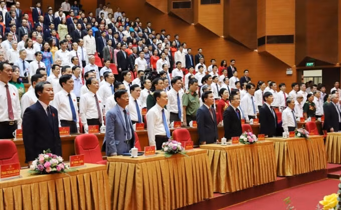 Các đại biểu tham dự Đại hội đại biểu Đảng bộ TP Thanh Hóa, một trong hai đại hội điểm của Đảng bộ tỉnh Thanh Hóa. Ảnh: TL