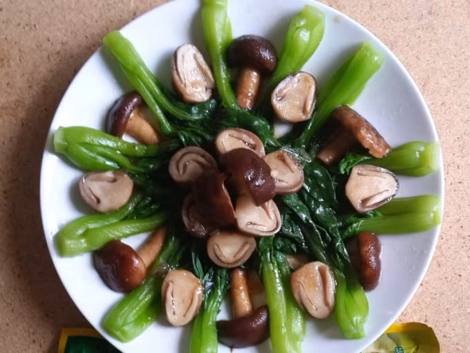 cải chíp sốt nấm
