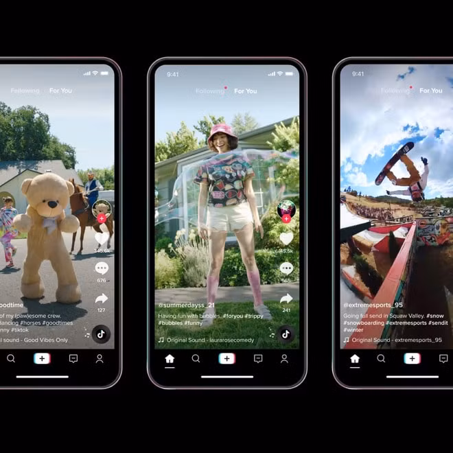 Ứng dụng TikTok có nhiều công cụ giúp video trở nên sinh động hơn. Ảnh: internet.