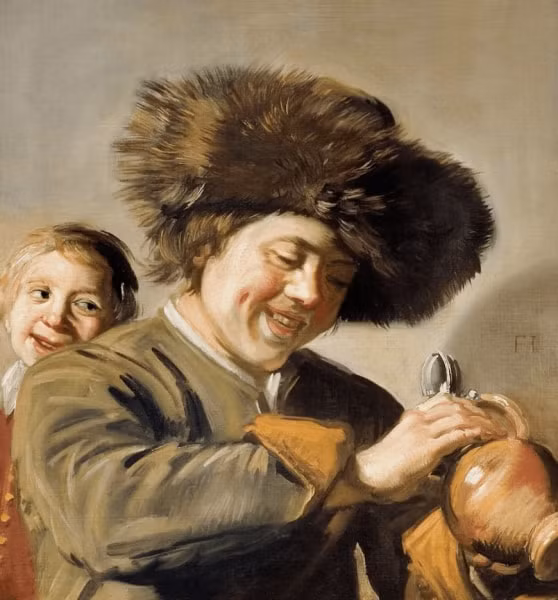 Bức Two Laughing Boys bị trộm khỏi bảo tàng ở Hà Lan. Ảnh: Internet