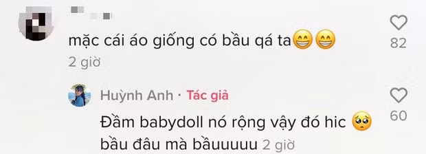 Cô nàng Huỳnh Anh đáp lại khá hài hước. Ảnh: internet.