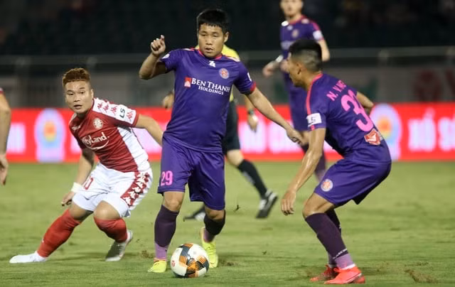 Sài Gòn FC điểm nhấn đang dẫn đầu V-League. Ảnh: internet.