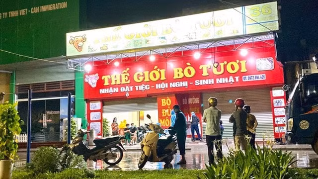 &nbsp;Quán Thế giới bò tươi ở số nhà 36&nbsp;đường Ngô Quyền. Ảnh: TL