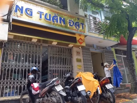 Tiệm vàng Tuấn Đạt nơi xảy ra vụ việc.