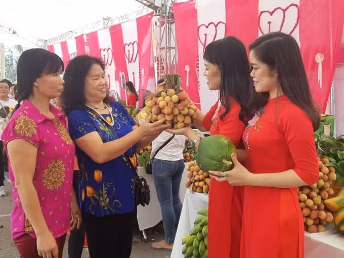 Nụ cười ngày hội vải Thanh Hà năm 2019. Ảnh: Ngọc Thành