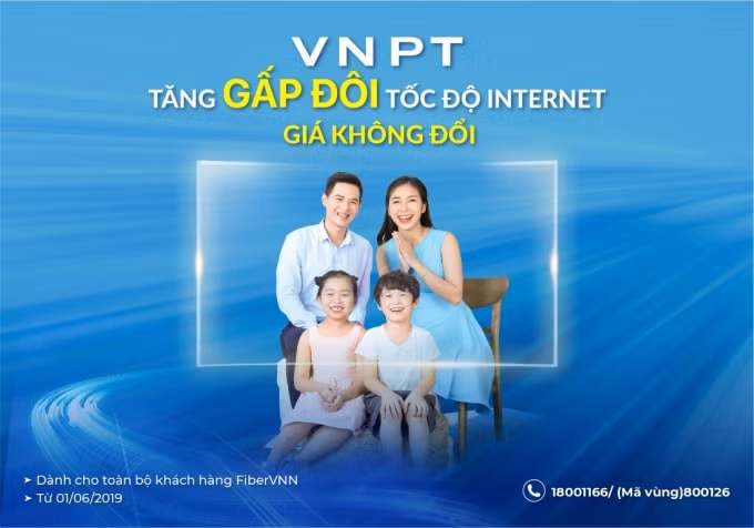 VNPT nâng gấp đôi tốc độ Internet cố định cho gần 50% người dân Việt Nam