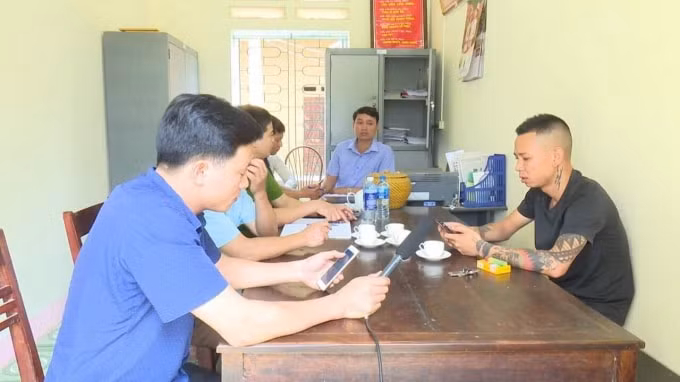 Công an huyện Thanh Thủy, tỉnh Phú Thọ đã triệu tập đối tượng Lê Đình Hùng (SN 1990).