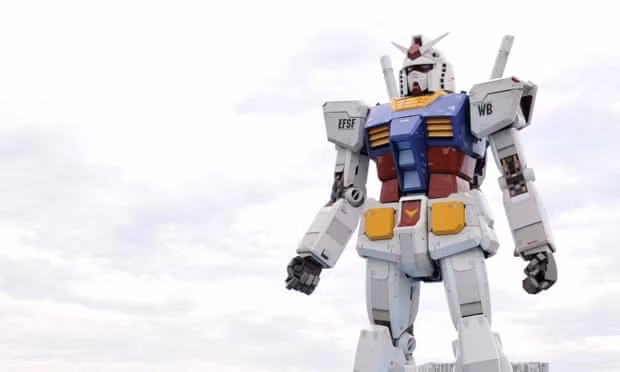 Siêu robot RX-78 Gundam cao 18m, nặng 25 tấn. Chỉ riêng một bàn tay robot đã nặng đến 600kg. Ảnh: internet.
