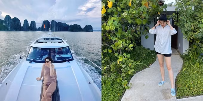 Sau khi con đầu lòng cứng cáp, Thanh Tú thường xuyên đi du lịch sang chảnh. Ảnh: FB Thanh Tú