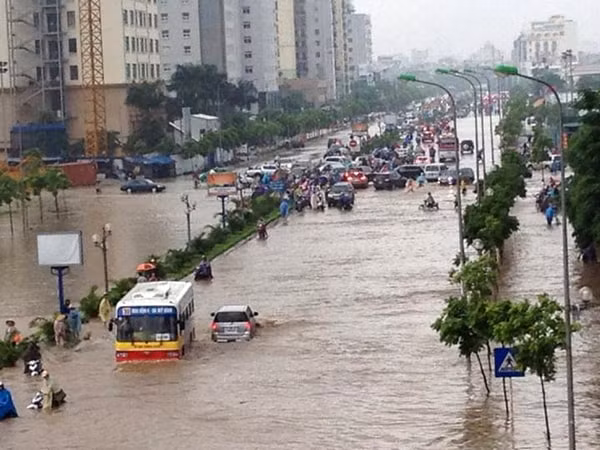 Khu vực Thủ đô Hà Nội, hôm nay và ngày mai có mưa dông, cục bộ có mưa vừa, mưa to. Ảnh: internet.