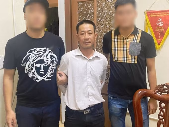 Đối tượng Lê Minh Hải bị bắt giữ, Ảnh Công an Hà Tĩnh