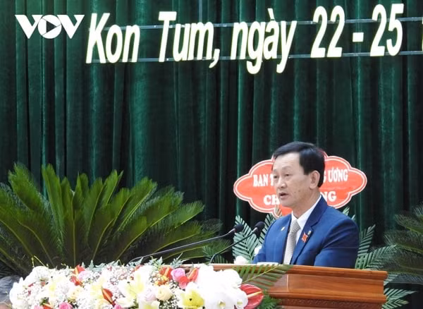 Ông Dương Văn Trang, Bí thư Tỉnh ủy Kon Tum. Ảnh: VOV
