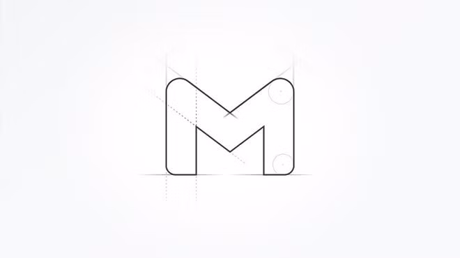 Hình ảnh phác họa ý tưởng về logo mới của Gmail. Ảnh: internet.