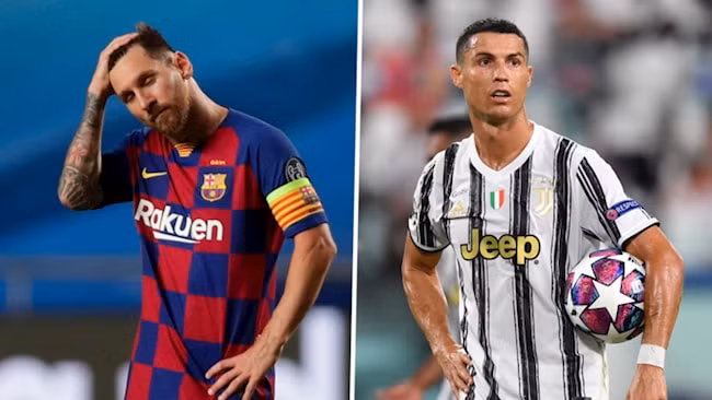 Cặp đôi tiền đạo Ronaldo và Messi lần đầu trượt top 3 Cầu thủ hay nhất UEFA sau 10 năm. Ảnh: internet.