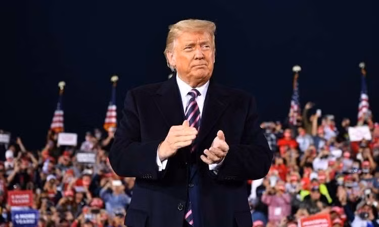Ông Trump trong buổi vận động tranh cử ở Pittsburgh, Pennsylvania. Ảnh: internet.