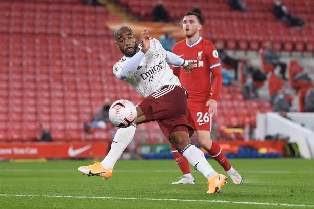 Cầu thủ Lacazette có bàn thắng mở tỷ số cho Arsenal. Ảnh: thethao247.