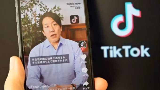 Yoichi Sato, tổng giám đốc chi nhánh TikTok của Nhật Bản, đảm bảo với người dùng rằng công ty sẽ không cung cấp dữ liệu cho chính phủ Trung Quốc. Ảnh: Tomoko Wakasugi/Nikkei
