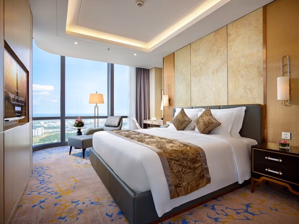 Không gian phòng nghỉ sang trọng của Vinpearl Luxury đặc biệt mang đến phong cách nghỉ dưỡng thượng lưu