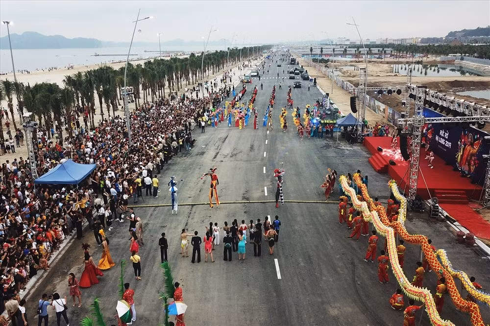 Nơi diễn ra lễ diễu hành của Carnaval Hạ Long 2019. Ảnh: CTV