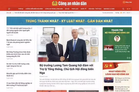 Báo điện tử CAND đổi mới giao diện, hướng tới vận hành tòa soạn số đồng bộ