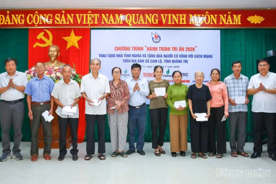 Hành trình tri ân 2026: Hội Nhà báo Việt Nam hỗ trợ các gia đình chính sách tại Cam Lộ