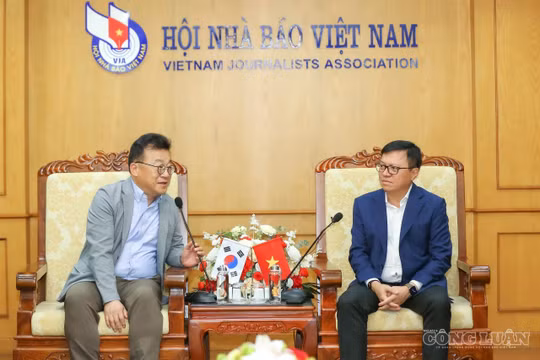 Hội Nhà báo Hàn Quốc thăm xã giao Hội Nhà báo Việt Nam