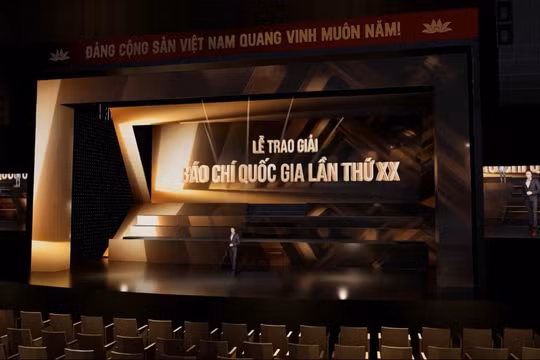 Lễ trao Giải Báo chí Quốc gia lần thứ XX: Công nghệ thắp sáng sân khấu tôn vinh những giá trị báo chí