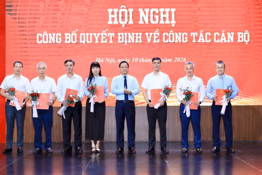 Cơ quan Báo và Phát thanh, Truyền hình Hà Nội công bố quyết định bổ nhiệm cán bộ cấp phòng