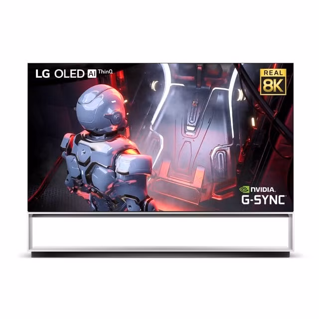 LG ra mắt TV OLED 8K dùng bộ xử lý đồ họa của NVIDIA. Ảnh: internet.