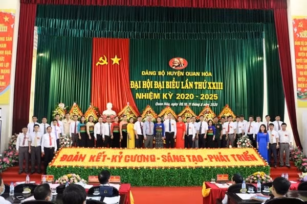 Đại hội đại biểu Đảng bộ huyện Quan Hóa. Nguồn: thanhhoa.gov.vn