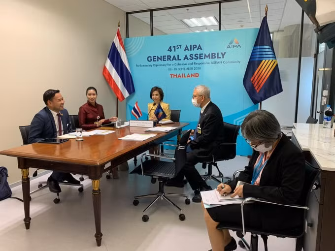 Đại diện Nghị sỹ đoàn Thái Lan tham gia Hội nghị Nữ nghị sỹ AIPA - Ảnh: BTC