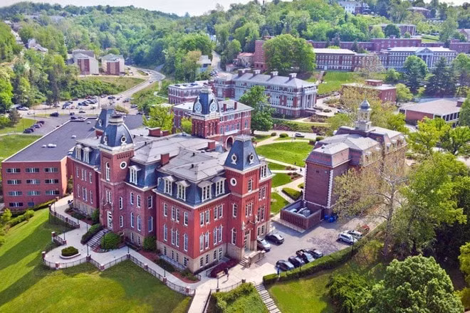 Hình ảnh khuôn viên cơ sở Morgantown của Đại học Tây Virginia. Ảnh: internet.
