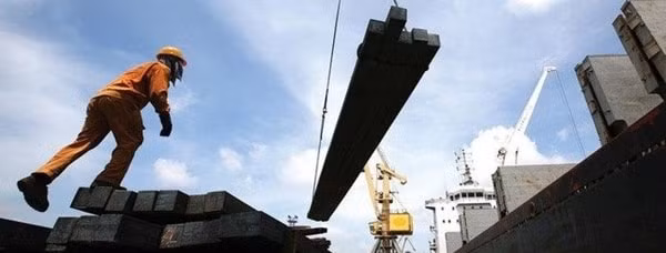 Tháng 8/2020, nhập khẩu sắt thép ước đạt 1,6 triệu tấn. Ảnh minh họa