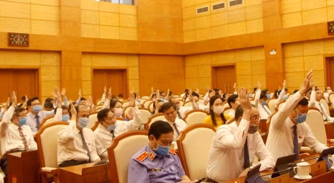 Kỳ họp thứ 19, HĐND tỉnh Quảng Ninh khóa XIII thông qua 7 Nghị quyết quan trọng. Ảnh: Sở TTTT Quảng Ninh.