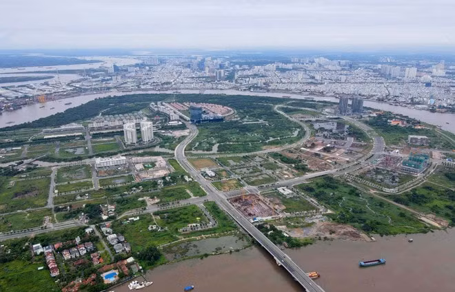 Toàn cảnh bán đảo Thủ Thiêm