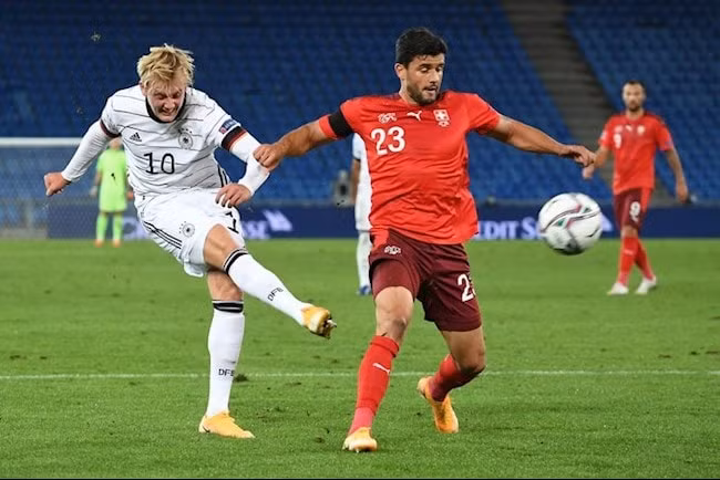 Kết quả, Đức hòa 1-1 Thụy Sĩ trận thứ 2 liên tiếp ở UEFA Nations League 2020/21. Ảnh: internet.