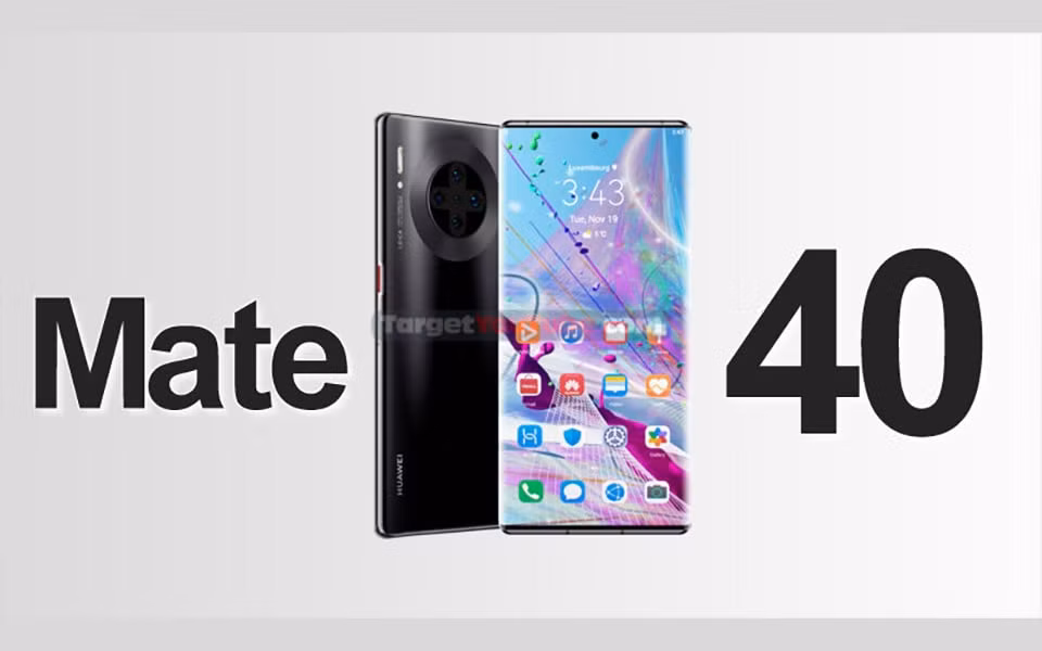 Hình ảnh render mẫu Huawei Mate 40.