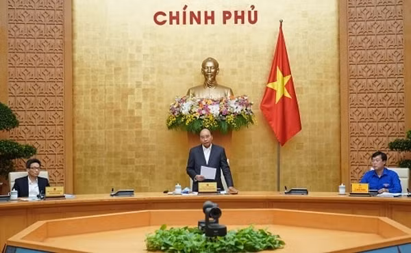 Thủ tướng Nguyễn Xuân Phúc chủ trì buổi làm việc với Trung ương Đoàn Thanh niên Cộng sản Hồ Chí Minh. Ảnh: VGP
