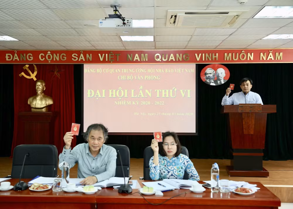 Đại hội được thực hiện đúng điều lệ, nghiêm túc. Ảnh: Sơn Hải