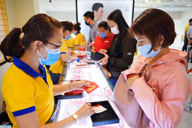 Giá vàng bất ngờ tăng mạnh. Ảnh: TL
